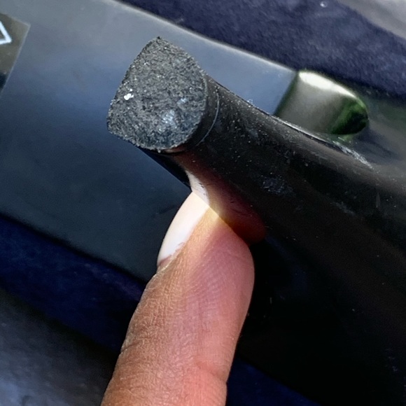 GEOX RESPIRA Navy Seude W/ Flower Womens Heels EUC Size 9 - Picture 6 of 11